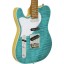 Aria 615-MK2-L Nashville Telecaster In Turquoise With Roasted Maple Neck Left Handed