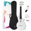 Enya Nova UE Pro White Electro Acoustic Tenor Ukulele Carbob Fibre Acoustic Plus With Accessories