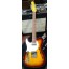 Vintage V72 Reissued Custom Telecaster Left Handed Flamed Tobacco Burst Semi Hollow