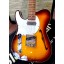 Vintage V72 Reissued Custom Telecaster Left Handed Flamed Tobacco Burst Semi Hollow